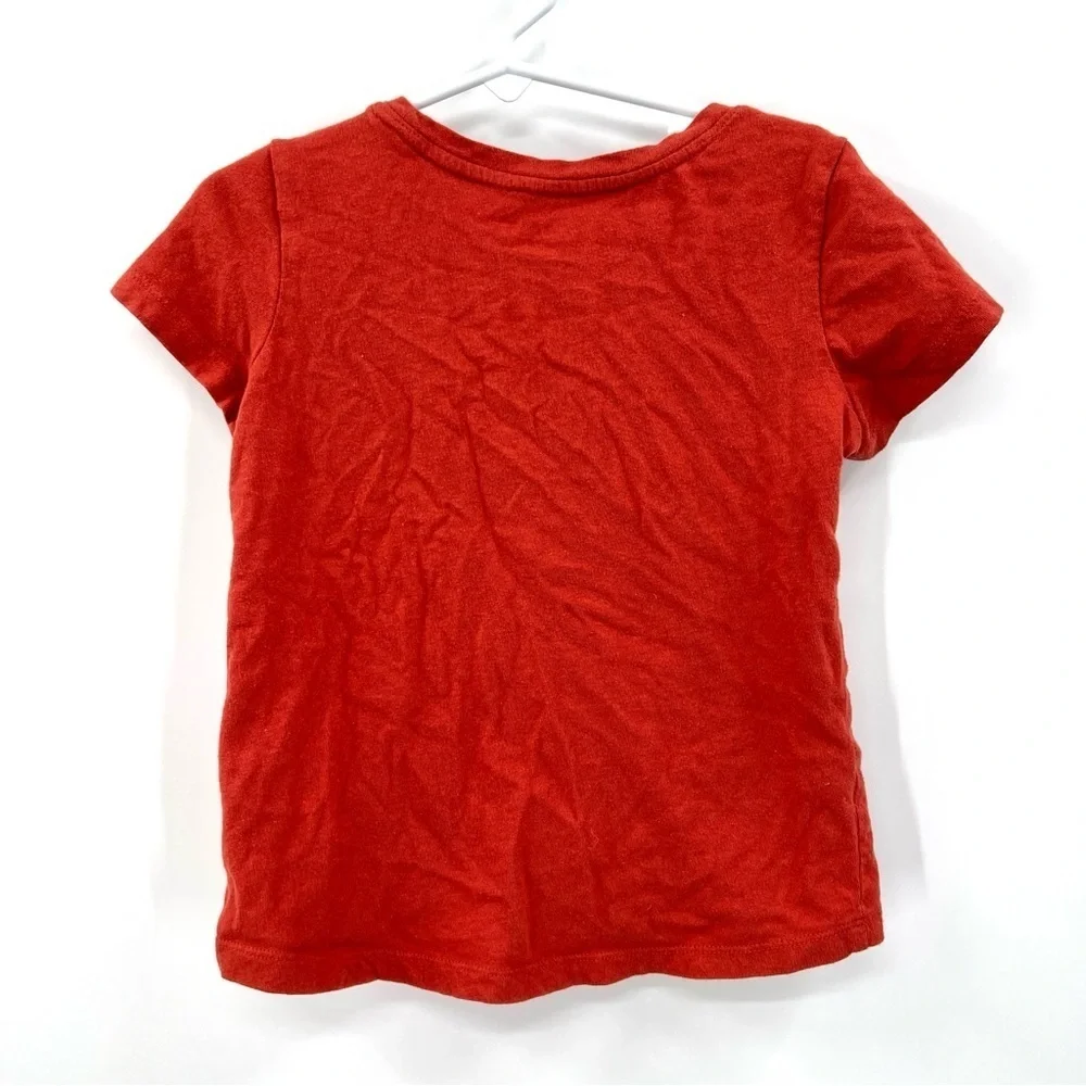OLD NAVY Girl's Burnt Orange Short Sleeve Lisa Simpson Graphic T-Shirt Size S